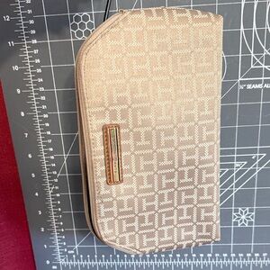 Beige Patterned Wallet